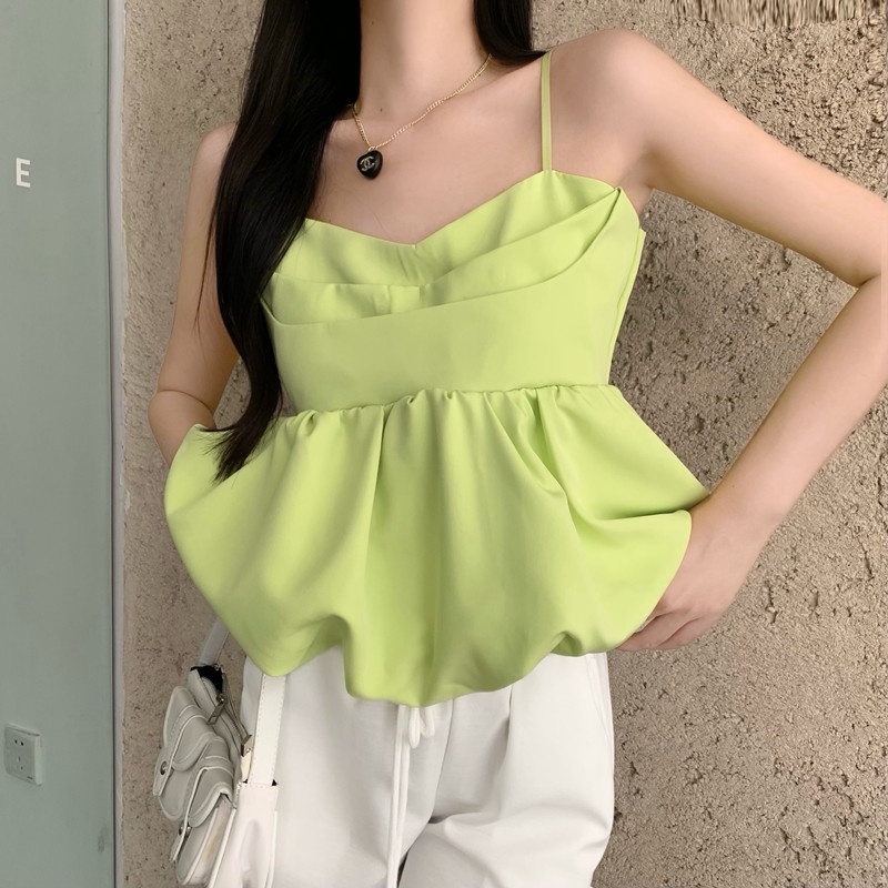 Áo Hai Dây Mềm Mịn Họa Tiết Hoa Ba Chiều Thời Trang Cho Nữ