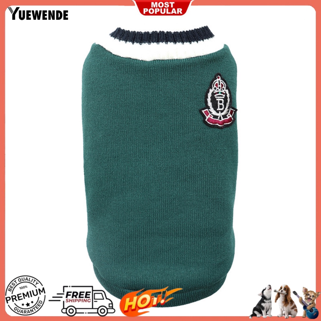 Áo Len Không Tay Cổ Chữ V Thời Trang Cho Thú Cưng