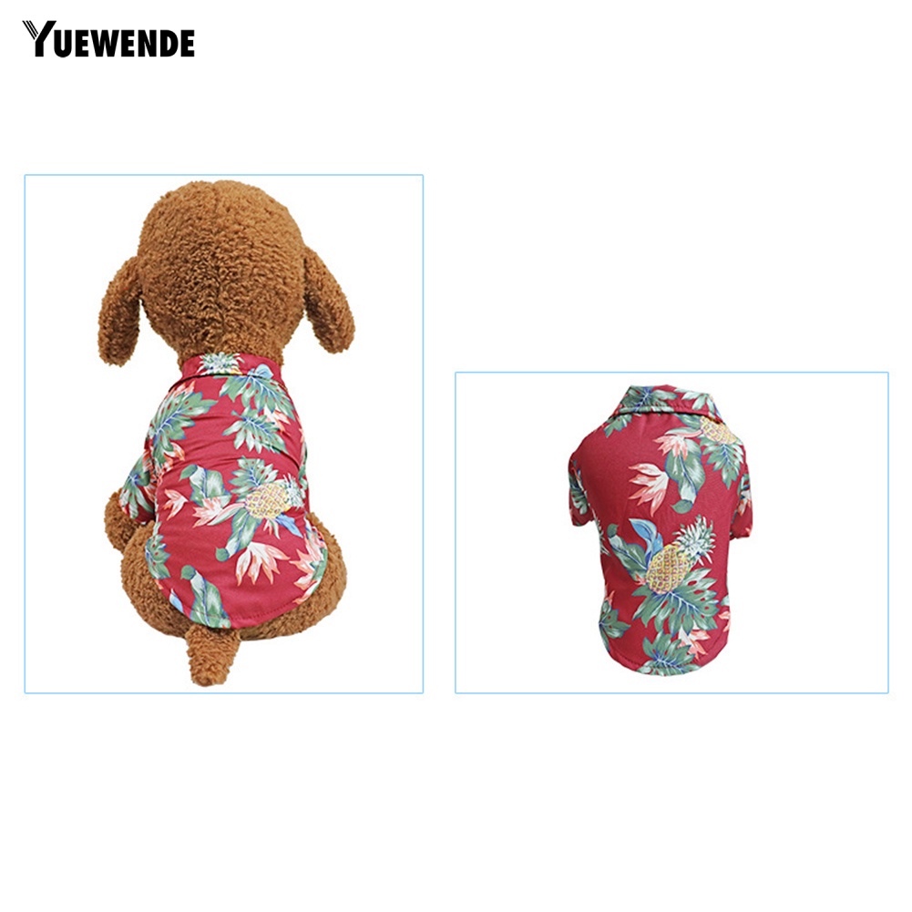 Áo Đi Biển Hawaii Hình Cây Dừa Dễ Thương Cho Cún Cưng