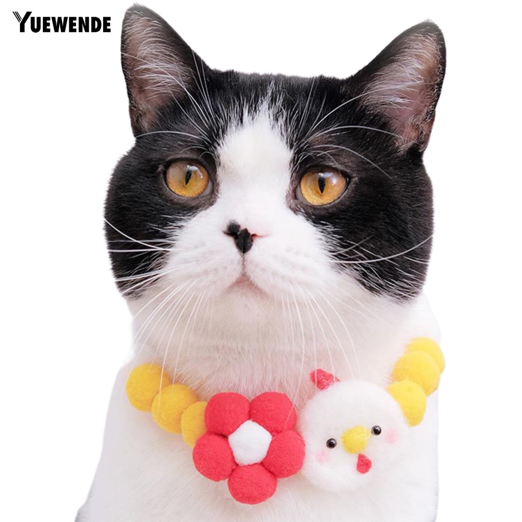 Vòng Cổ Gắn Quả Bông Mềm 3 Kích Cỡ Cho Thú Cưng