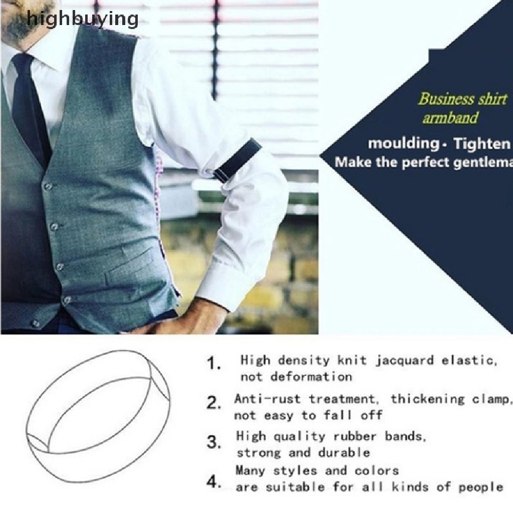 1 Cặp Đai Quấn Tay Giữ Áo Sơ Mi / Thắt Lưng Tùy Chỉnh Tiện Dụng Cho Bartender