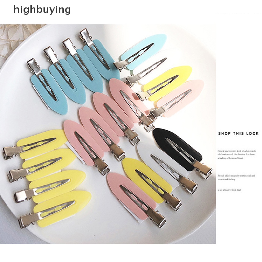 Set 4 Kẹp Tóc Kim Loại Dễ Thương Cho Nữ