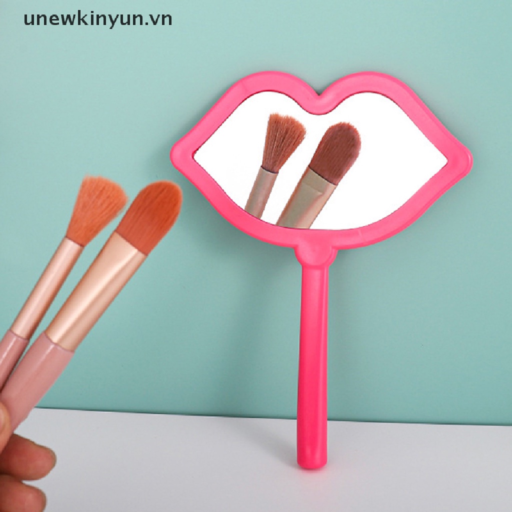 Gương Trang Điểm Cầm Tay Thiết Kế Nhỏ Gọn Kèm Tay Cầm Tiện Dụng Cho SPA / Salon