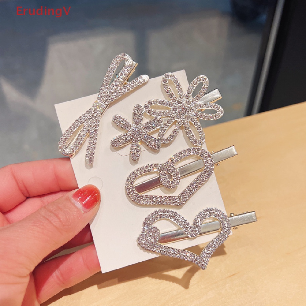 [ErudingV] Kẹp Tóc Mái Hình Hoa Bướm Trái Tim Bằng Kim Loại Phong Cách Hàn Quốc Cho Nữ [Mới]