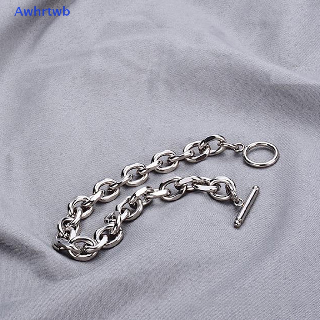 Vòng Tay Chuỗi Xích Chữ O Thiết Kế Đơn Giản Thời Trang Cho Nam Và Nữ Mới