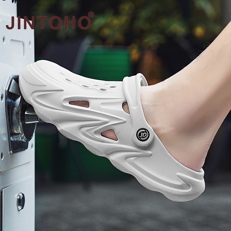Jintoho Dép Đi Biển Bằng EVA Siêu Nhẹ Thoáng Khí Chống Thấm Nước Thời Trang Cho Nam