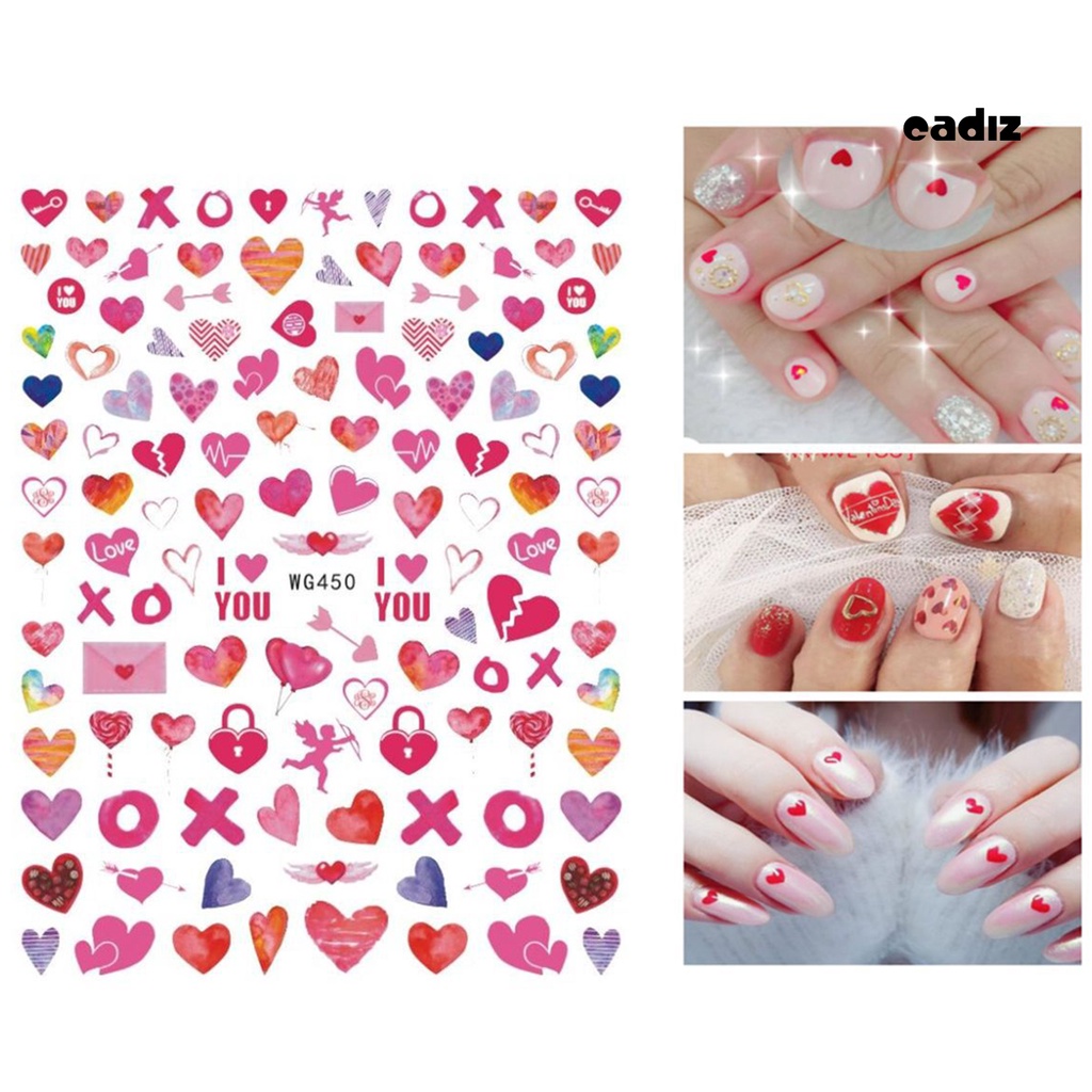 Miếng Dán Trang Trí Móng Tay Tự Dính Tháo Rời Được Nhiều Màu Sắc