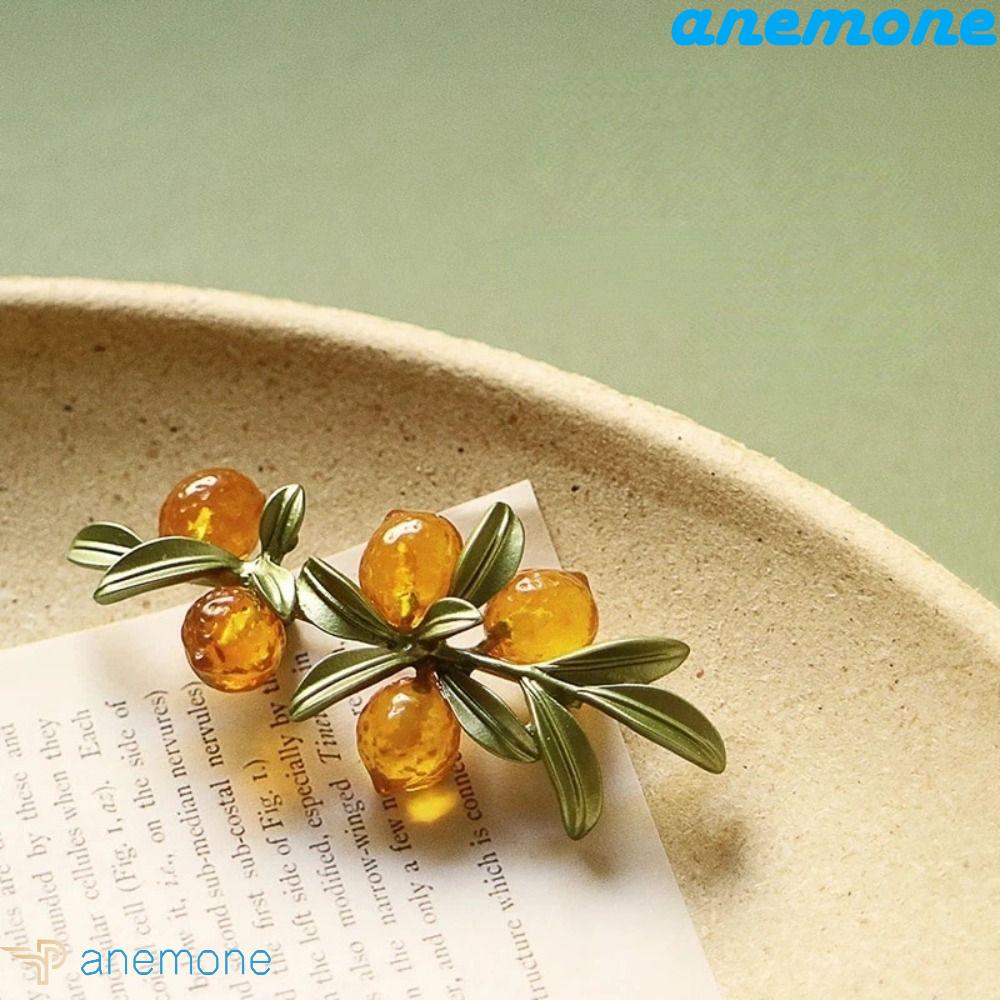 Ghim Cài Áo Bằng Hợp Kim Hình Quả Chanh Sang Trọng Cho Nữ