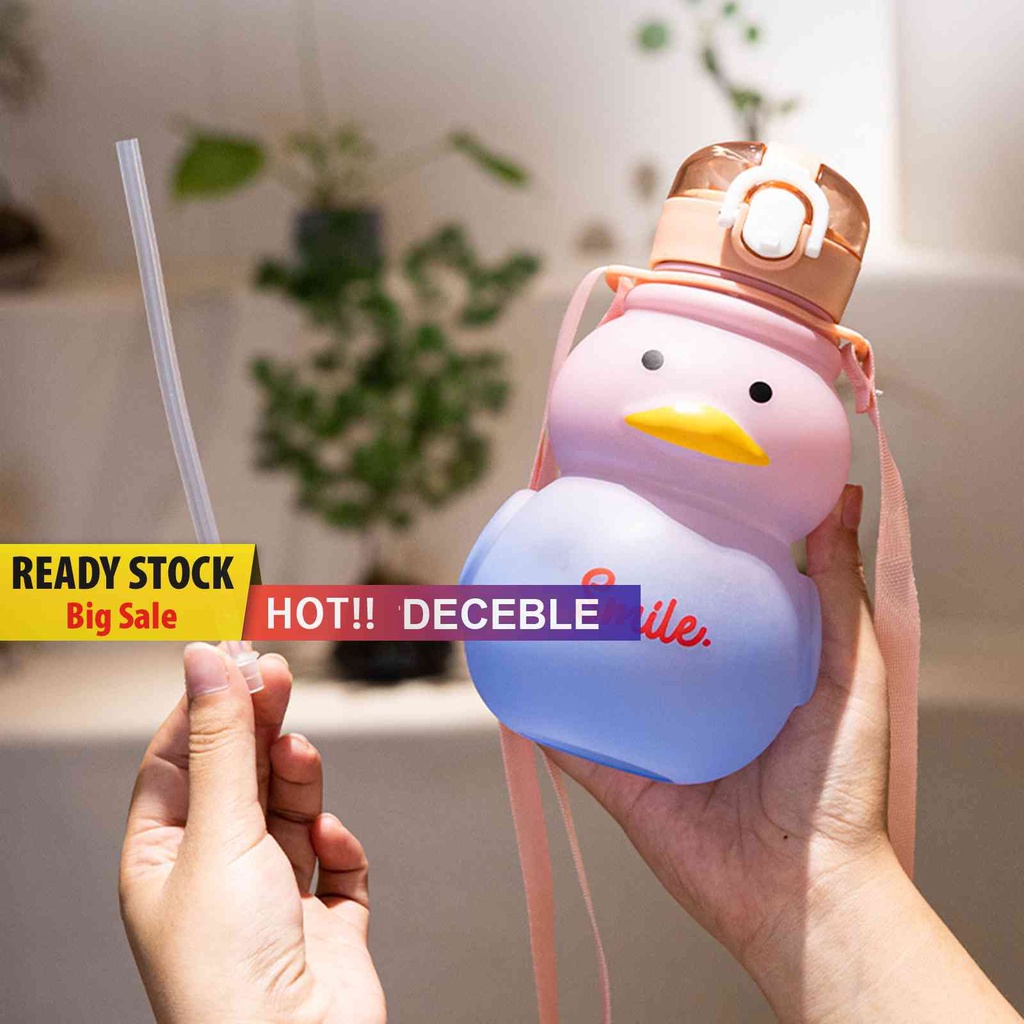 Bình Nước Thể Thao 650ml Hình Vịt Dễ Thương