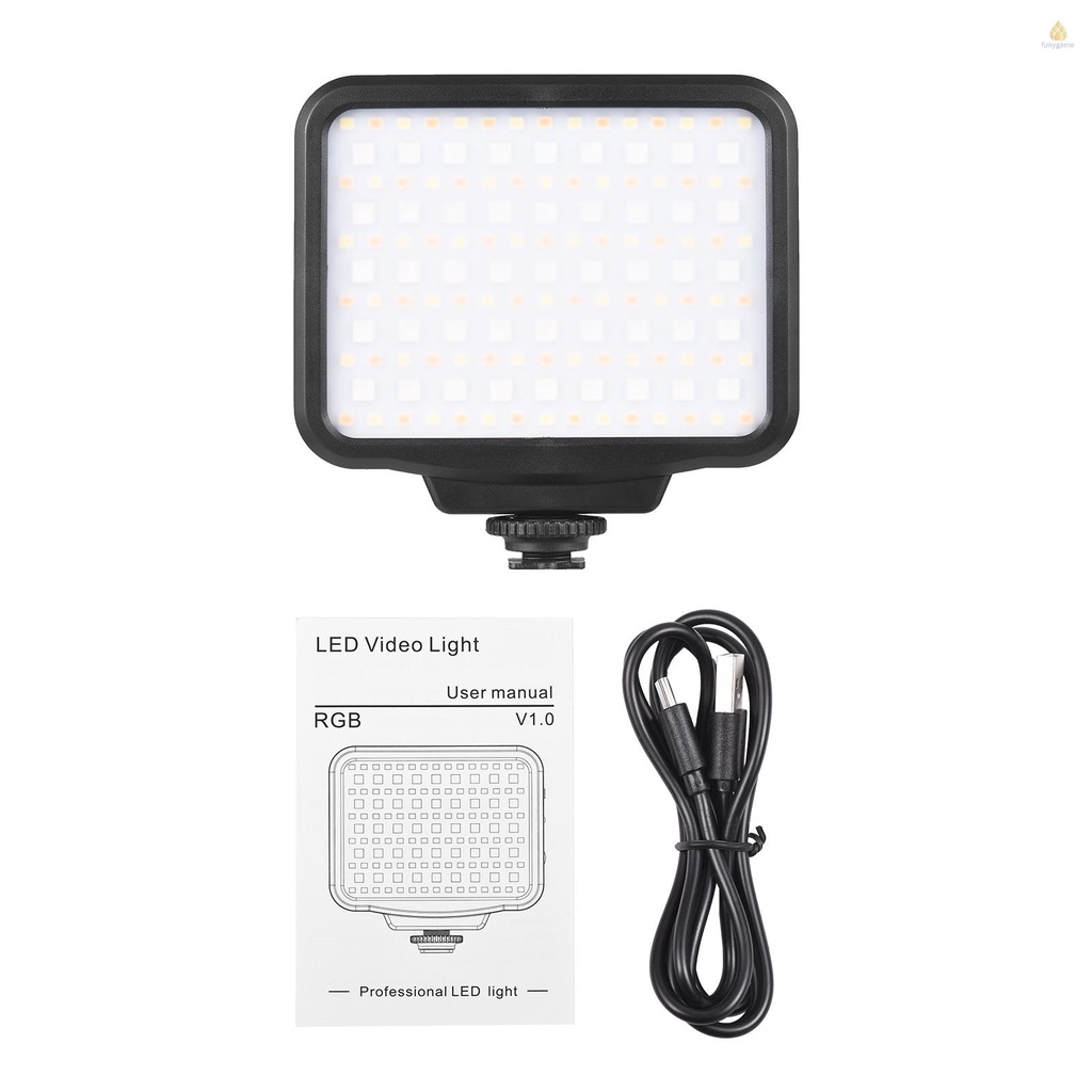Đèn LED RGB 2500K-9900K 21K Hiệu Ứng Ánh Sáng Nhỏ Gọn Tích Hợp Pin Chuyên Dụng Hỗ Trợ Quay Video / Phát Trực Tuyến