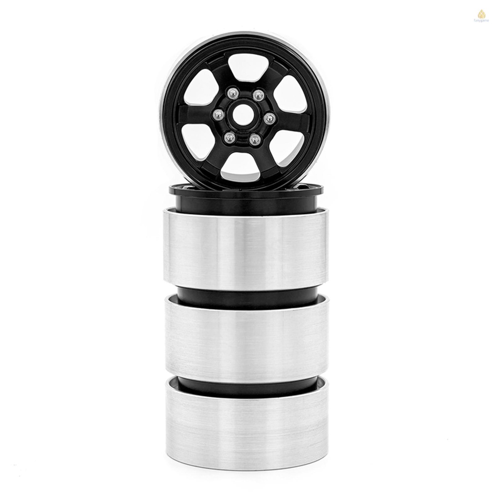 Set 4 Vành Bánh Xe Thay Thế 1.9 Inch Bằng Hợp Kim Nhôm Cho Xe Điều Khiển Từ Xa TRX4 Axial SCX10 90046 SCX10 III AXI03007 AXI03003