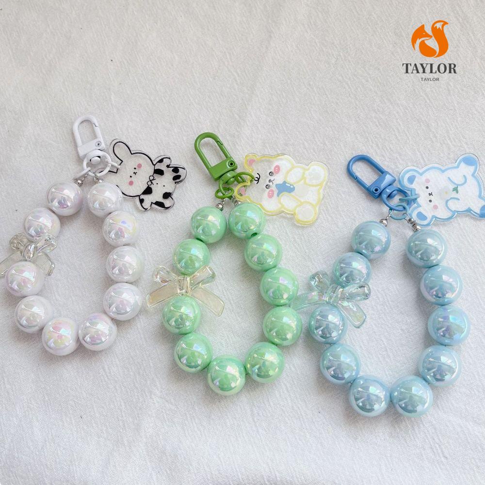 Taylor1 Dây Đeo Túi Xách / Điện Thoại Acrylic Chống Thất Lạc Chuỗi Hạt Dễ Thương Cho Nữ