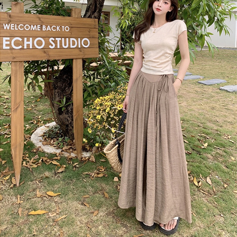 Quần Váy Lưng Cao Co Giãn Thời Trang Mùa Hè Cho Nữ