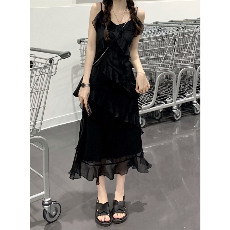 Đầm MIDI Hai Dây Thời Trang Mùa Hè Cho Nữ