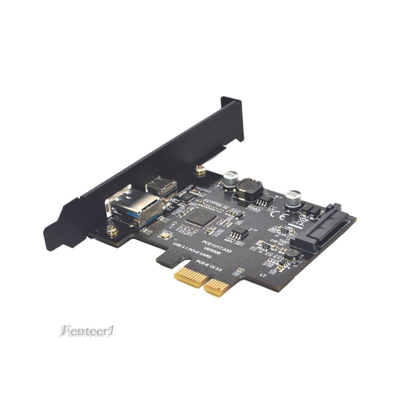 Card Mở Rộng Chuyển Đổi Pci-e Sang USB 3.1 10 Gbps Type C Fenteer1 Cho Máy Tính