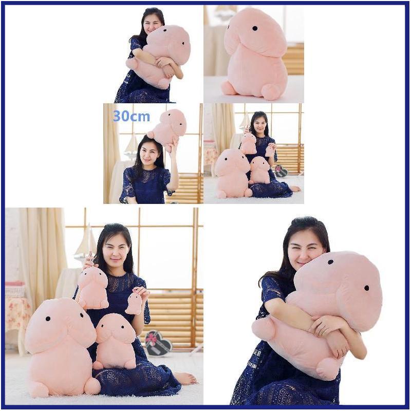 1 Búp Bê Nhồi Bông Penis Đáng Yêu Mềm Mại Trang Trí Nhà Cửa