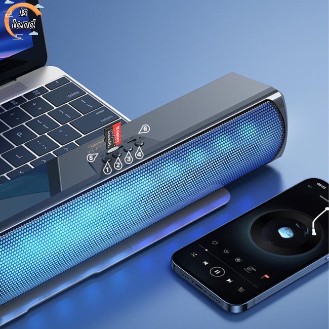REMAX Loa Bluetooth 5.0 Không Dây Âm Thanh Siêu Trầm Có Đèn RGB Nhiều Màu Sắc Dùng Khi Lái Xe