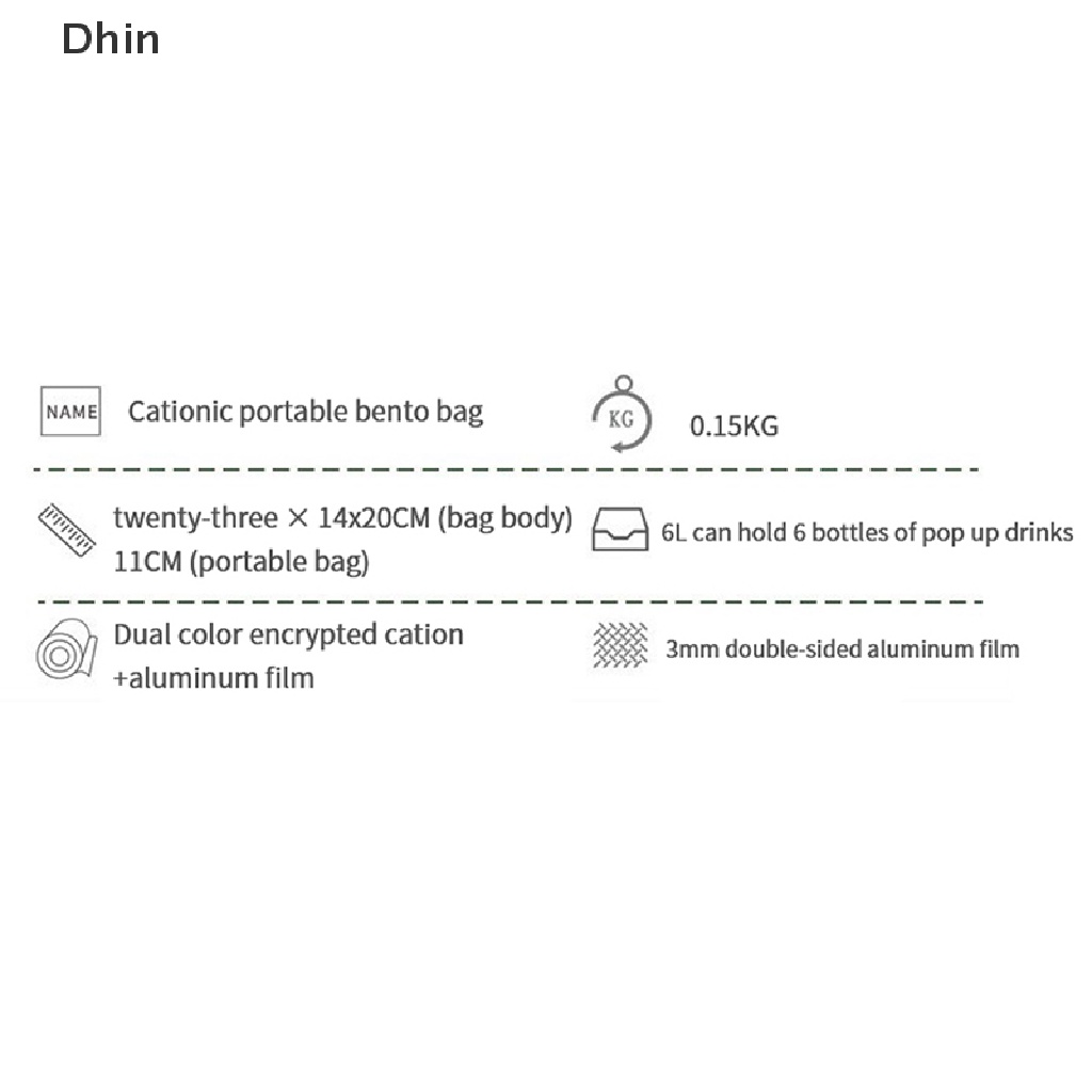 Túi Đựng Hộp Cơm Trưa Giữ Nhiệt Bằng Vải Canvas Tiện Dụng