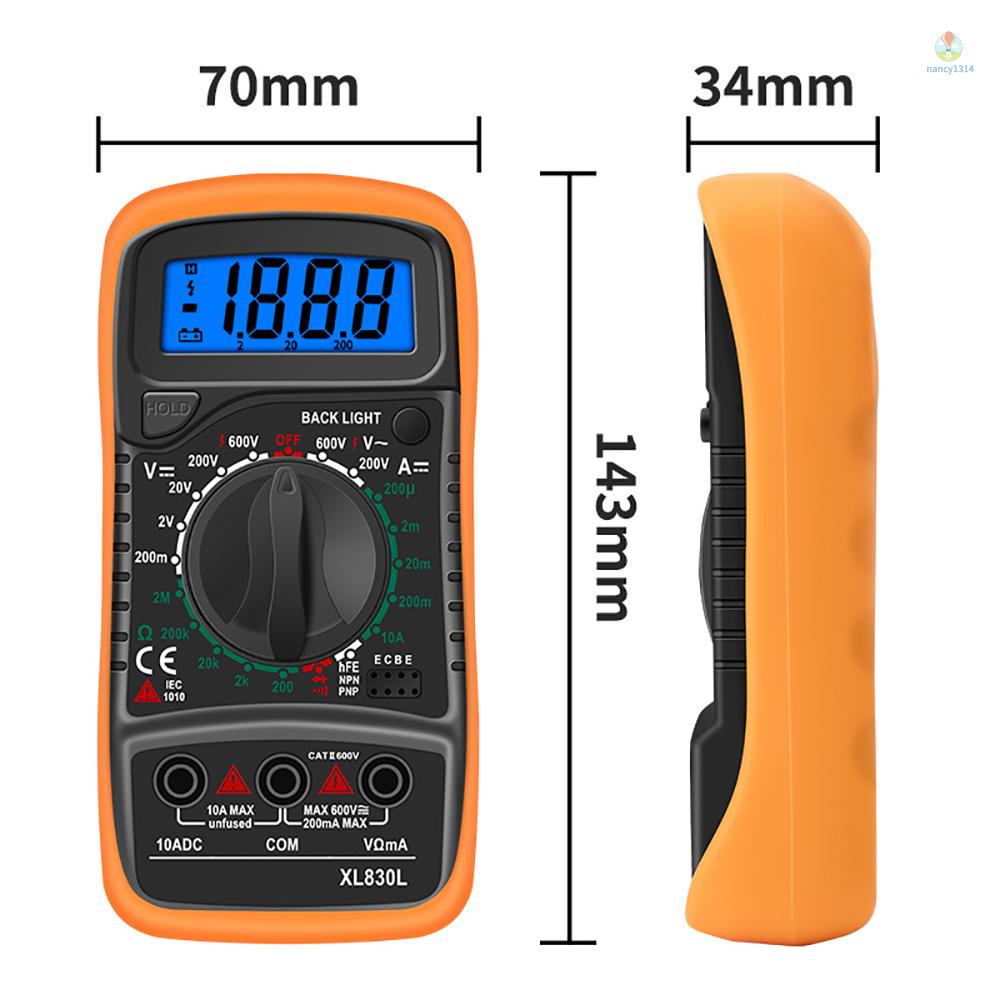 Vạn Năng Kế XL830L Kỹ Thuật Số Cầm Tay Màn Hình LCD Đa Năng