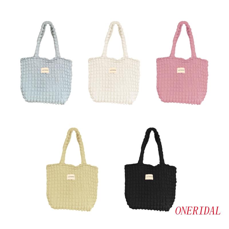 Túi Tote Đeo Vai Xếp Ly Có Khóa Kéo Dành Cho Gia Đình