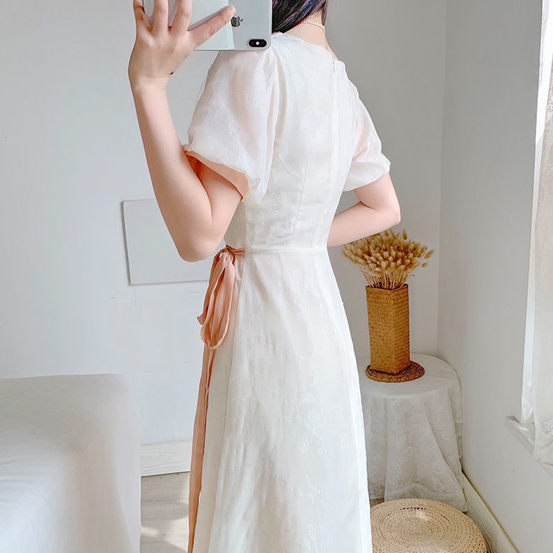 Đầm Thiết Kế Chiết Eo Nhỏ Nhắn Phong Cách Thanh Lịch Thời Trang Mới Cho Nữ