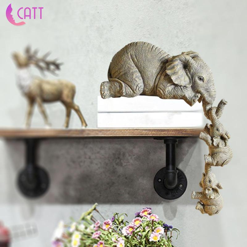 [Dadada1] Tượng Voi Mẹ Và Hai Con Trang Trí Văn Phòng