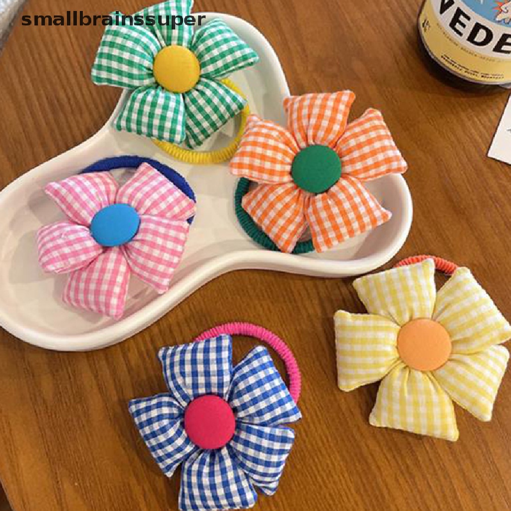 1 Dây Cột Tóc Co Giãn Đính Hoa Lớn Màu Kẹo Phong Cách Hàn Quốc Dễ Thương Cho Bé Gái SBS