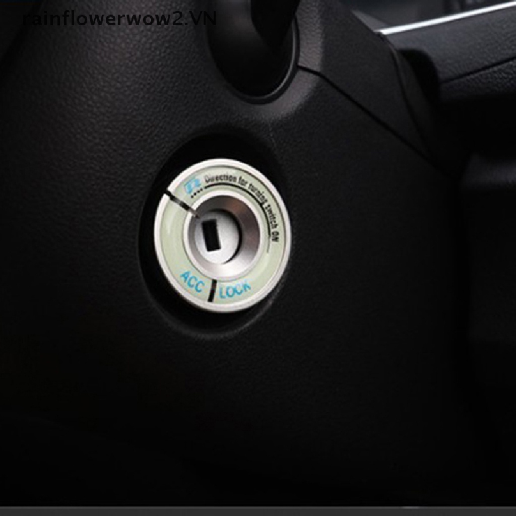 Vỏ Bọc Công Tắc Đánh Lửa Xe Hơi Hình Tròn 3D Dạ Quang