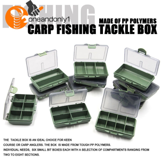Hộp Đựng Phụ Kiện Câu Cá 1 / 2 / 3 / 4 / 6 / 8 Ngăn Tiện Dụng