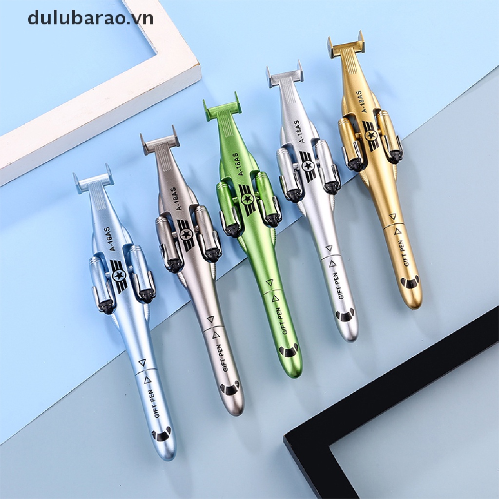 DUL 1pcs sáng tạo máy bay trực thăng Máy bay hình dạng gel bút 0.5mm mực đen chữ ký bút sinh viên văn phòng phẩm văn phòng phẩm cung cấp cậu bé Quà Tặng AO