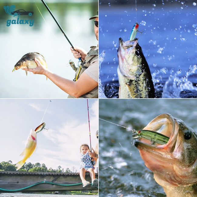 Galaxy Set 120 Mồi Giả Nhử Cá Bằng Nhựa Trong Suốt Kèm Hộp Đựng
