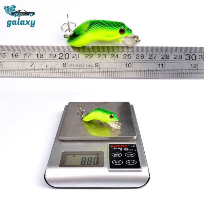 Galaxy Mồi Giả Câu Cá Hình Ếch 3d 5.5cm / 8.9g 3-4 Feet