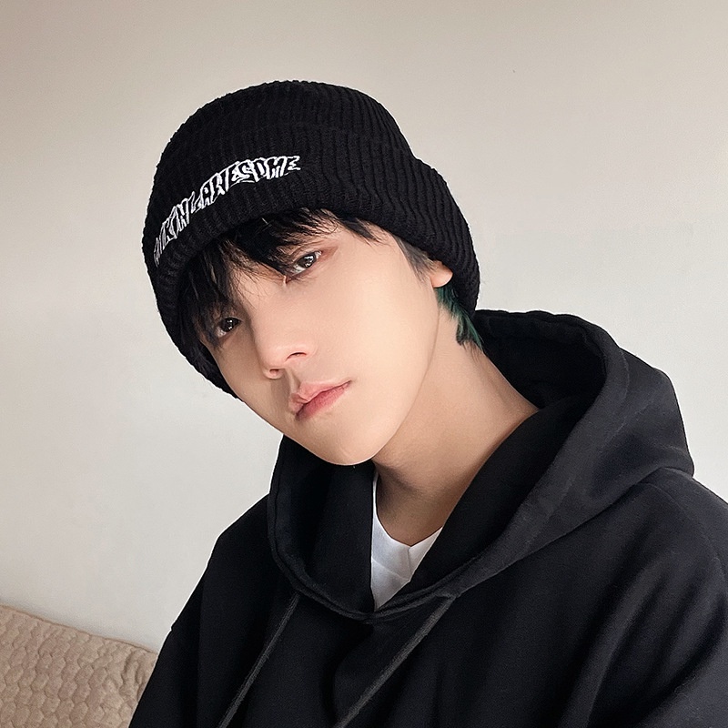 Mũ Len Dệt Kim Phong Cách Hiphop Thời Trang Mùa Thu Đông Dành Cho Nam