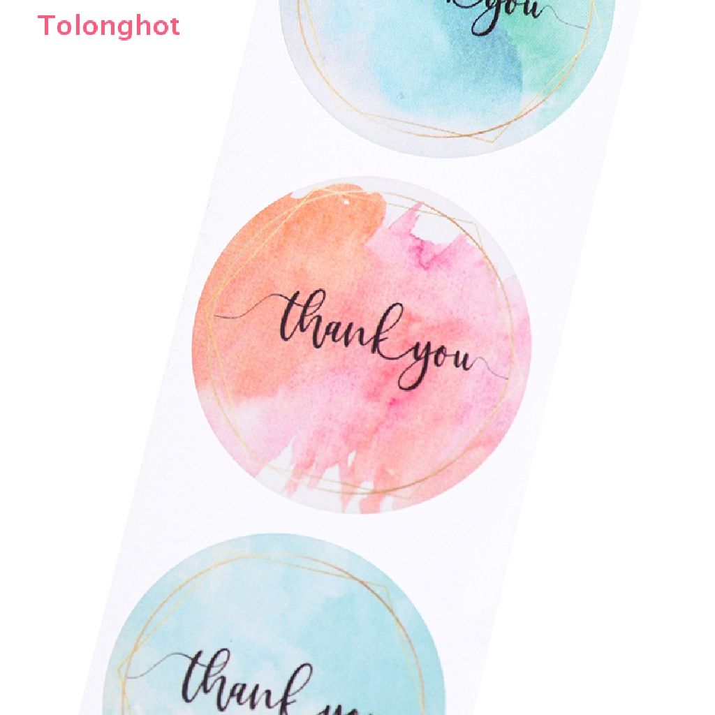 Bộ 500 Miếng Dán Niêm Phong Tự Dính Họa Tiết Hoa Nhiều Màu Sắc