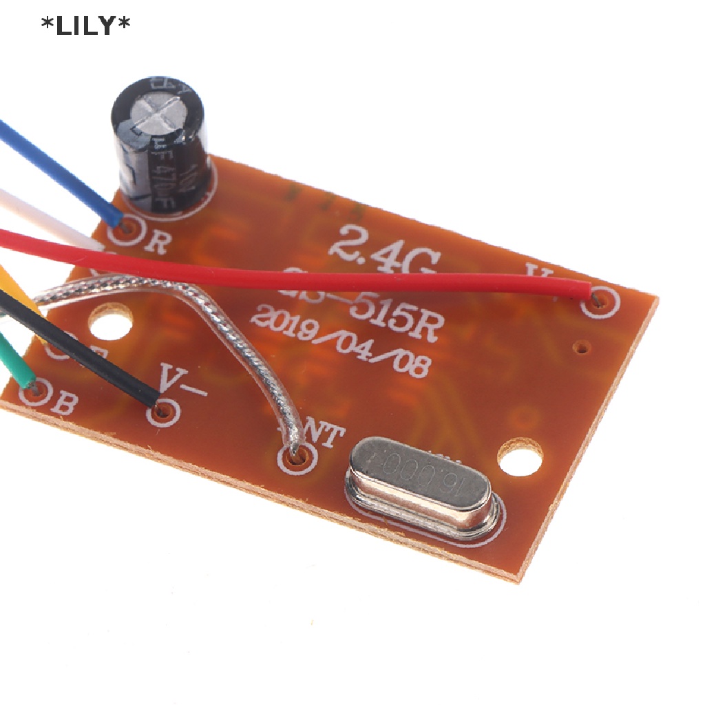 LILY 2.4G 4CH RC điều khiển từ xa 27MHz mạch PCB Transmitter Receiver Board với Antenna đài phát thanh cho RC Xe Xe tải uuu