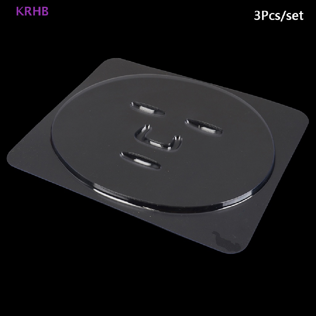 Bộ 3 Khuôn Làm Mặt Nạ Bằng Nhựa PVC Tiện Dụng