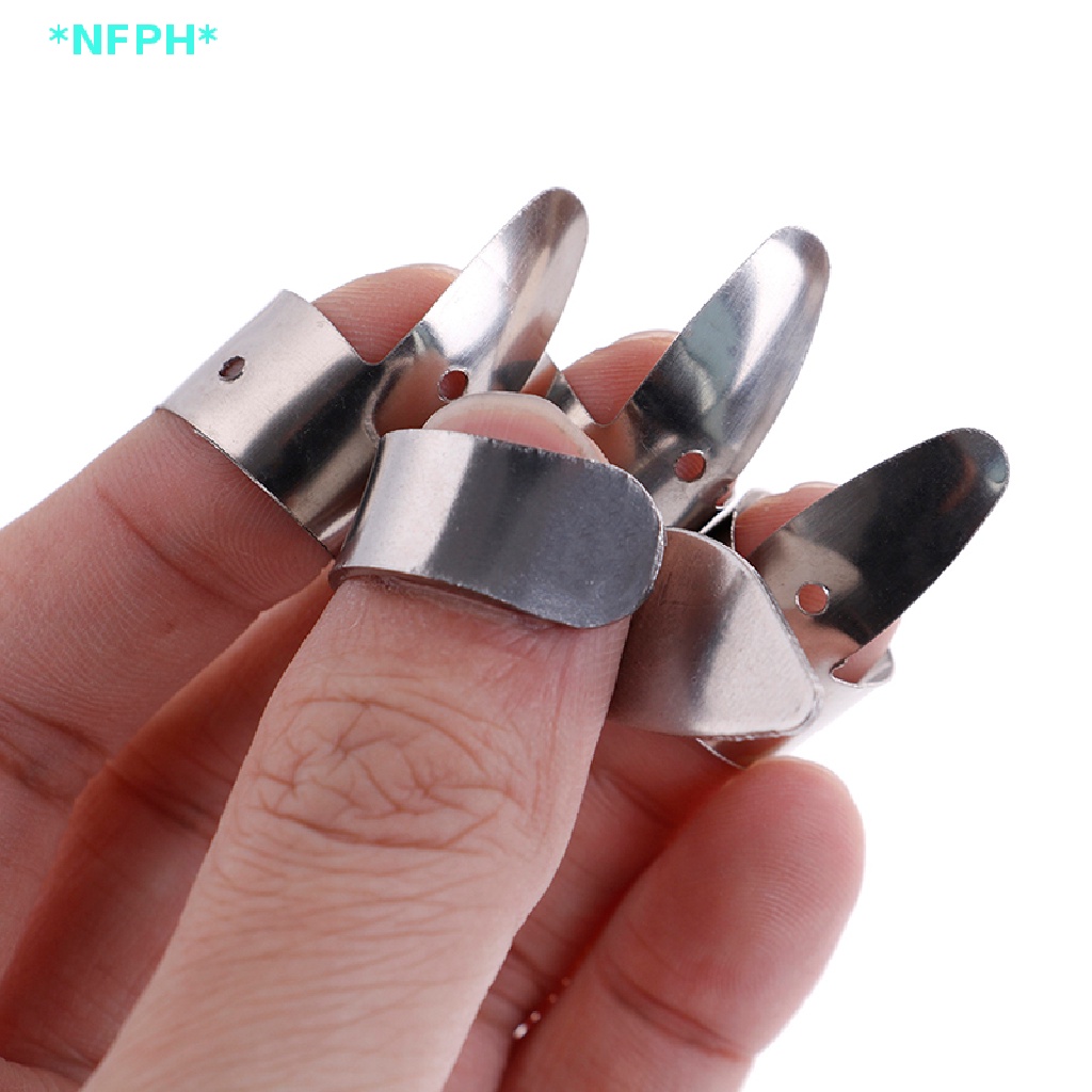 Bộ 4 Miếng Gảy Đàn Guitar Bằng Kim Loại Mới