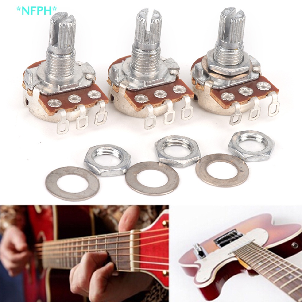 Bộ 3 Chiết Áp Trục Chia Âm Thanh Cho Đàn Guitar A250k Mới