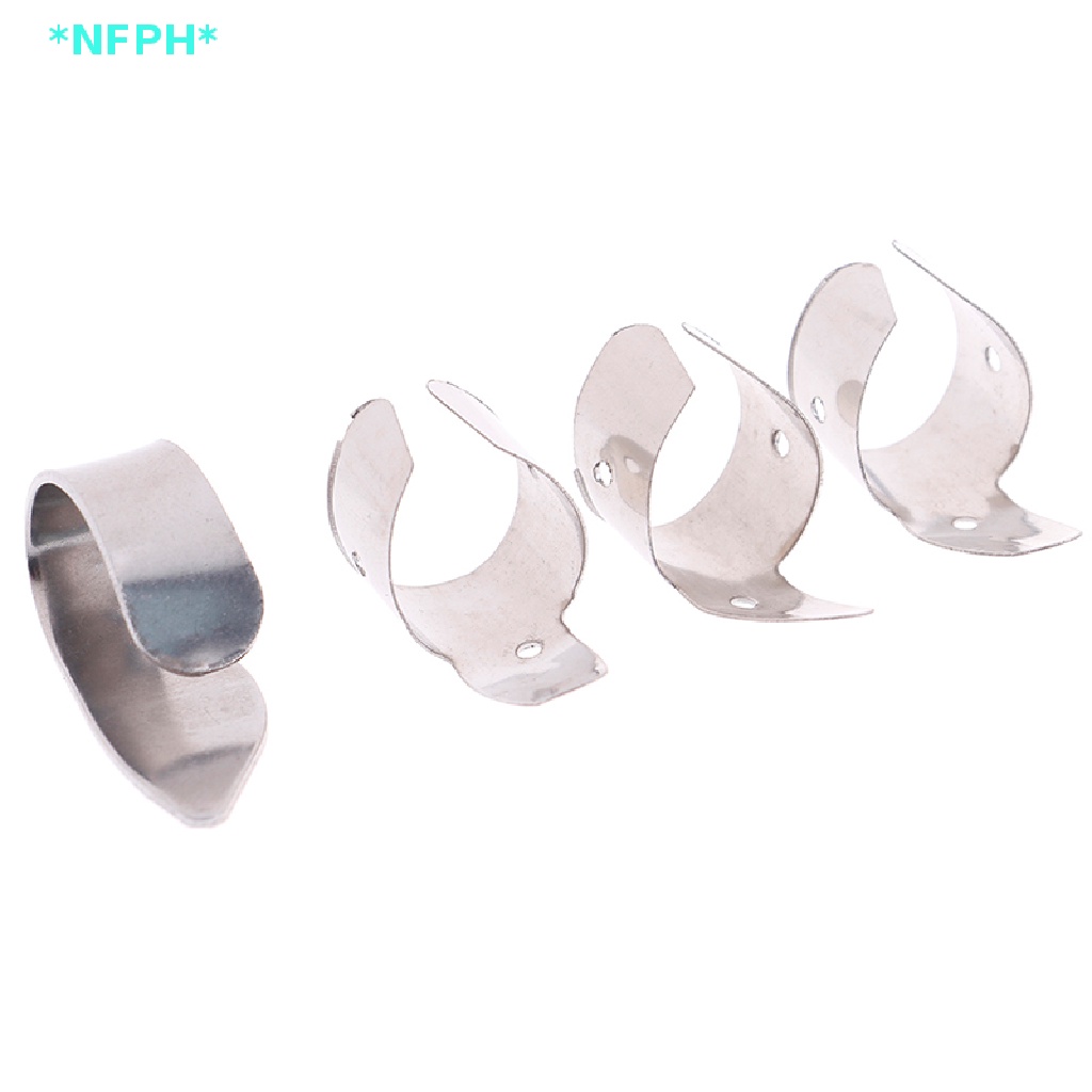 Bộ 4 Miếng Gảy Đàn Guitar Bằng Kim Loại Mới