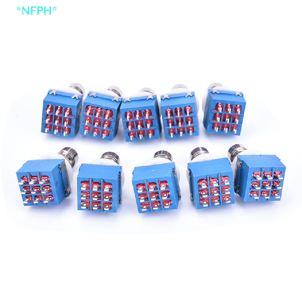 Bộ 10 Bàn Đạp Hiệu Ứng 9-pin 3PDT Bằng Kim Loại Cho Guitar Mới