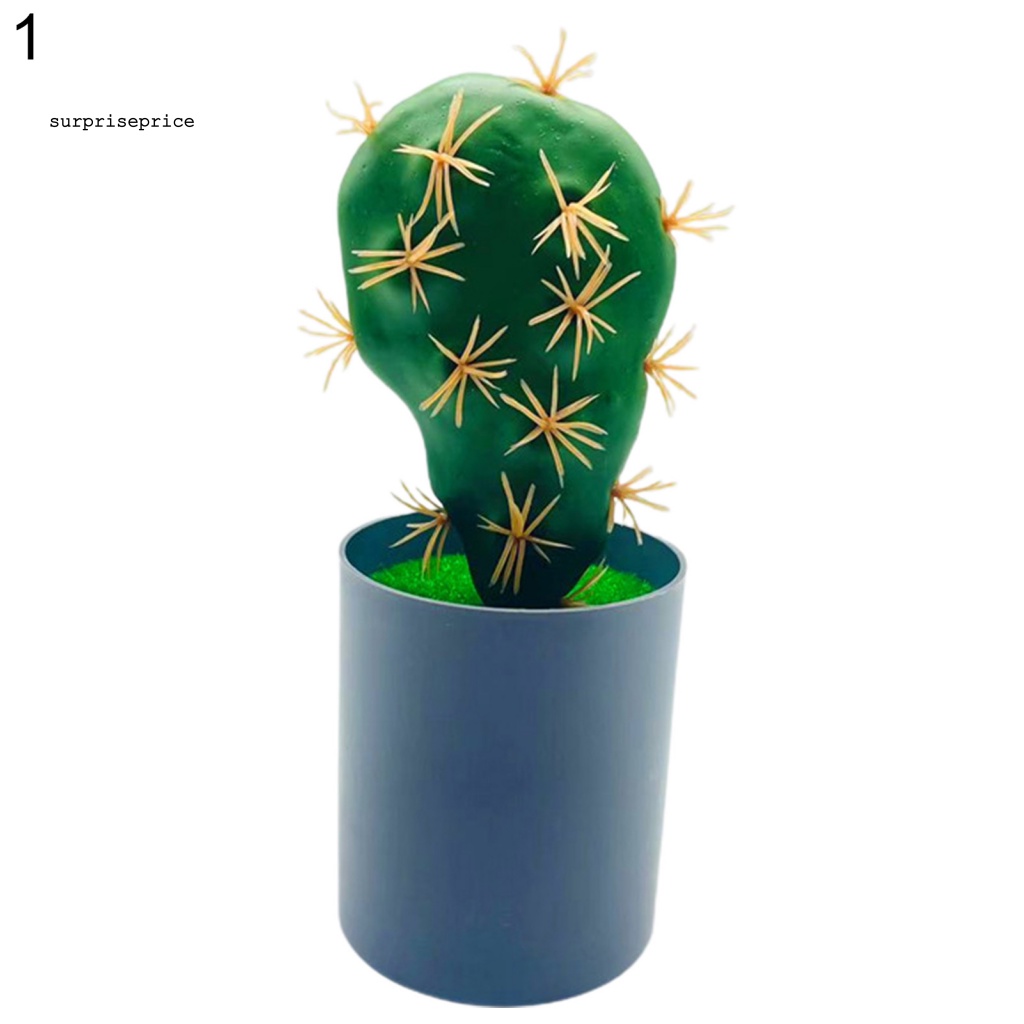 Chậu Cây Xương Rồng Giả Bằng PVC Trang Trí Nhà Cửa