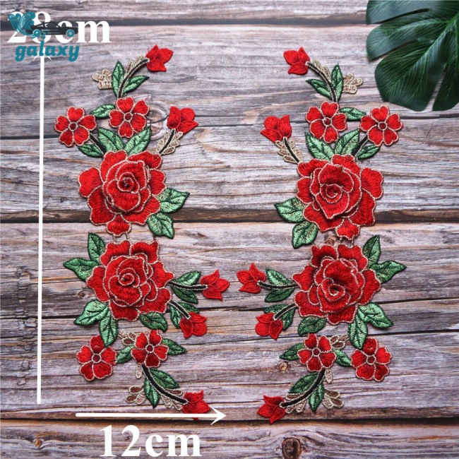Galaxy Miếng Vải Ren Thêu Hoa Hồng 3D 2
