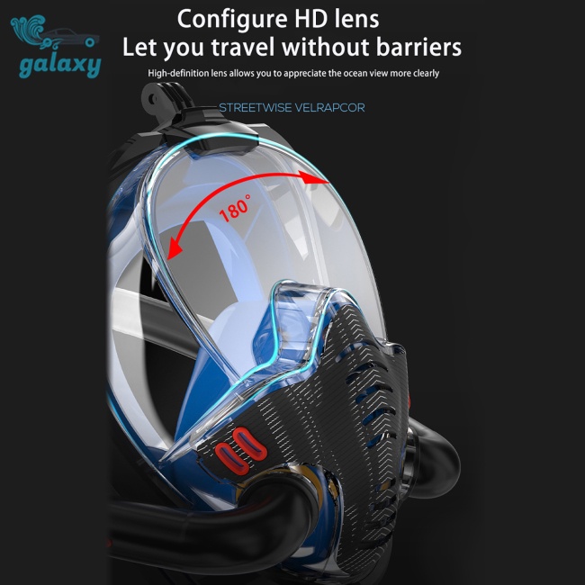 Galaxy Mặt Nạ Lặn Chống Nước Chống Sương Mù Ống Kính Hd Bằng Silicon Kèm Túi Đựng