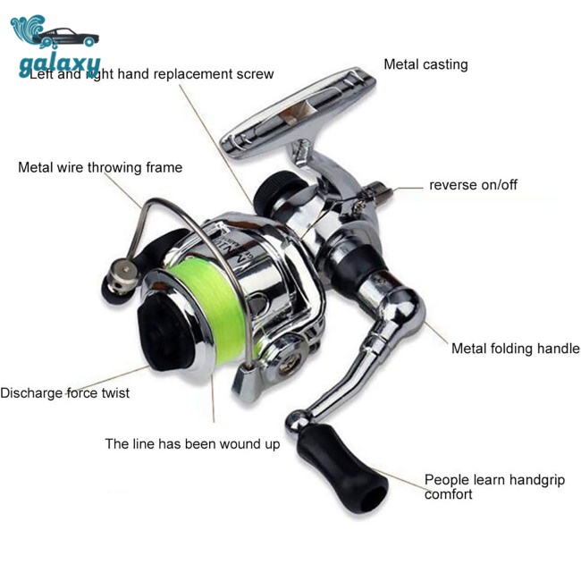 Galaxy Máy Câu Cá Mini Tốc Độ Cao Siêu Nhẹ