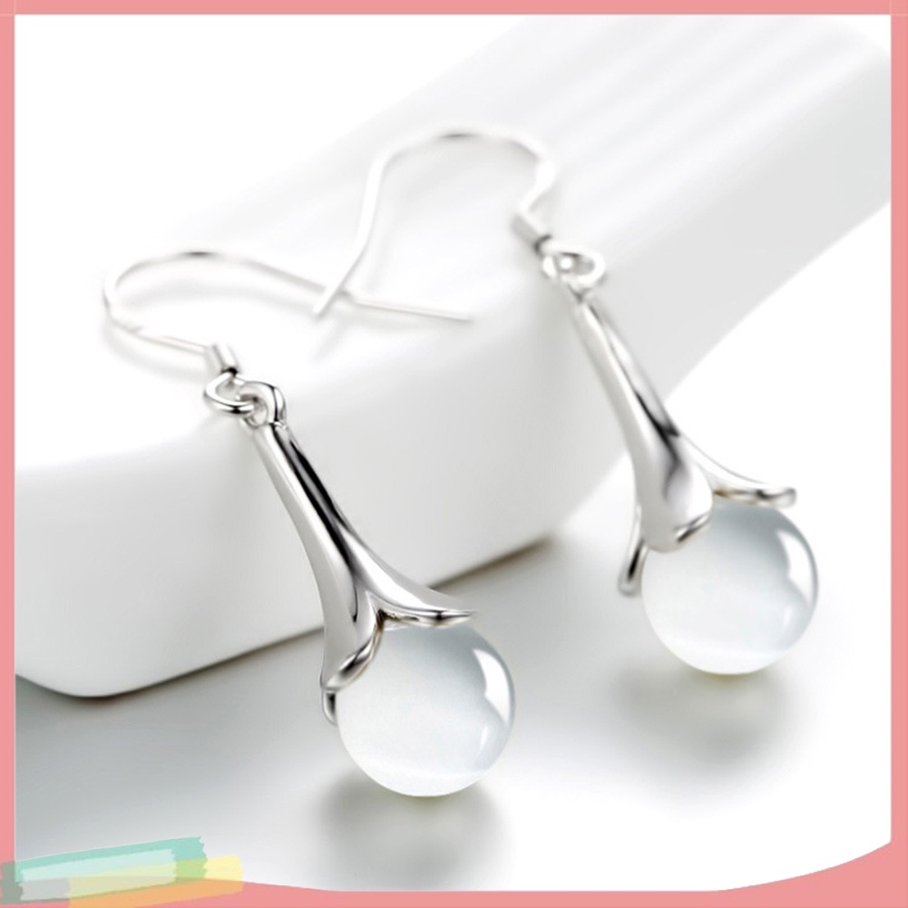 Đôi Khuyên Tai HìNh Hoa ĐíNh Opal NhiềU MàU ThờI Trang Cho Nữ