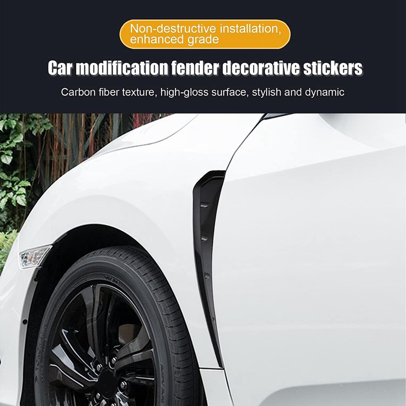 Miếng Dán Trang Trí Lỗ Thông Gió Xe Hơi Bằng ABS