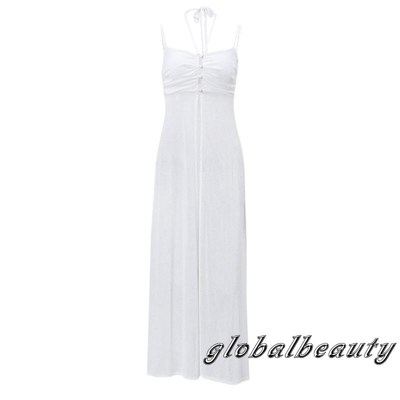 Đầm Dài Hai Dây Không Tay Thời Trang Gợi Cảm Cho Nữ