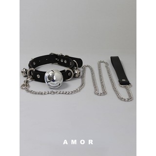 Chuông da cổ choker cổ nữ Dây đeo cổ nam