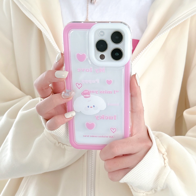 Ốp Điện Thoại Túi Khí Chống Sốc Hình Chú Cún Cho iphone14promax / 13 / 12 / 11 / XR / XS / X / XSMAX / 6 / 6SPLUS / 7 / 8PLUS