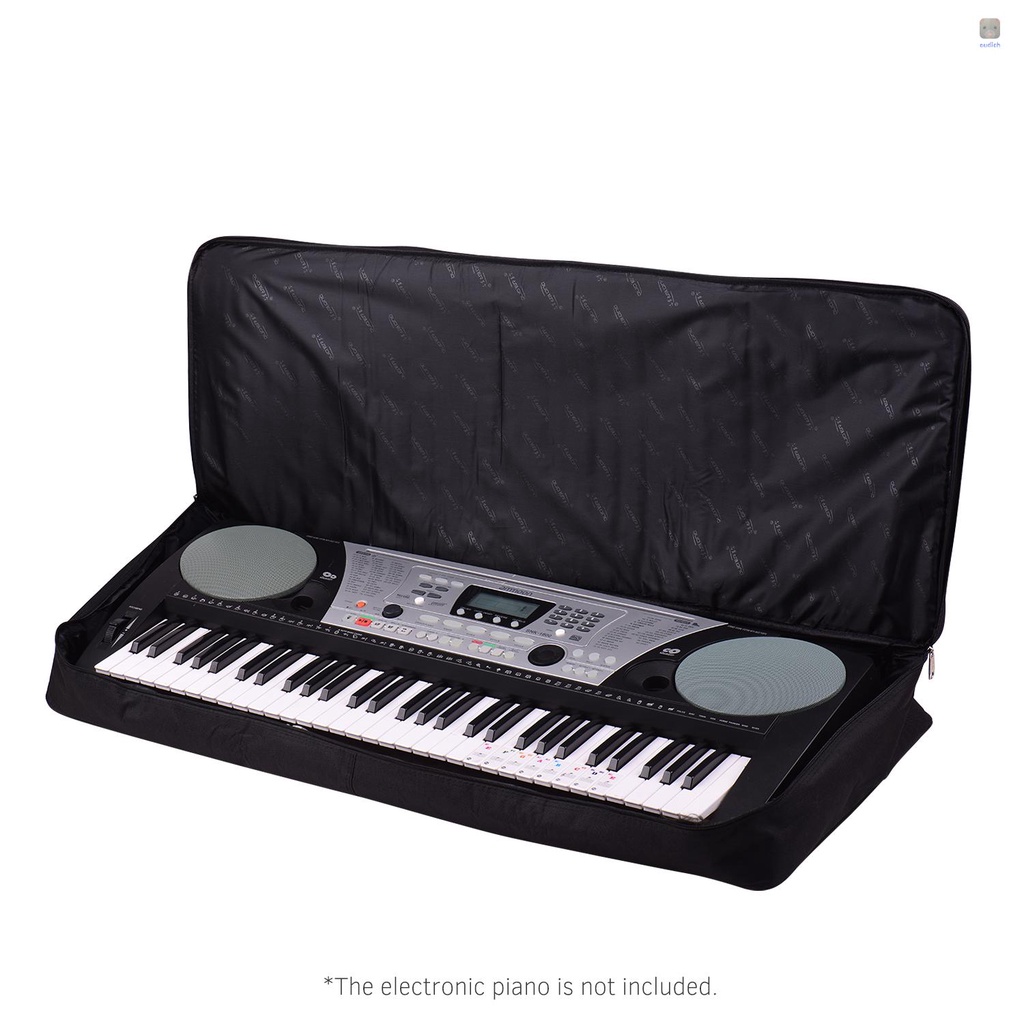Túi Đựng Đàn Piano Điện 61 Phím 8MM Chống Va Chạm Chất Liệu Cotton Màu Đen Có Tay Cầm Tiện Dụng